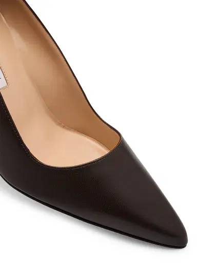 Manolo Blahnik Women's BB 70mm Leather Stiletto Pumps - Dark Brown | Thumbnail 6 Manolo Blahnik Women's BB 70mm Leather Stiletto Pumps - Dark Brown | Thumbnail 6