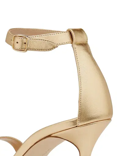Manolo Blahnik Women's Chaos Metallic Leather Sandals - Gold - Size 7.5 | Thumbnail 5 Manolo Blahnik Women's Chaos Metallic Leather Sandals - Gold - Size 7.5 | Thumbnail 5