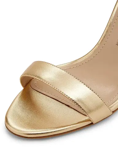 Manolo Blahnik Women's Chaos Metallic Leather Sandals - Gold - Size 7.5 | Thumbnail 6 Manolo Blahnik Women's Chaos Metallic Leather Sandals - Gold - Size 7.5 | Thumbnail 6