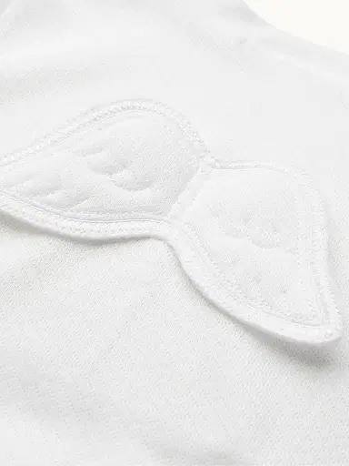 Marie-Chantal Baby's Pointelle Angel Wing Footie - White - Size 12 Months | Thumbnail 3 Marie-Chantal Baby's Pointelle Angel Wing Footie - White - Size 12 Months | Thumbnail 3