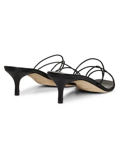 Manolo Blahnik Women's Ninfemu 50MM Leather Strappy Sandals - Black - Size 10.5 | Thumbnail 3 Manolo Blahnik Women's Ninfemu 50MM Leather Strappy Sandals - Black - Size 10.5 | Thumbnail 3