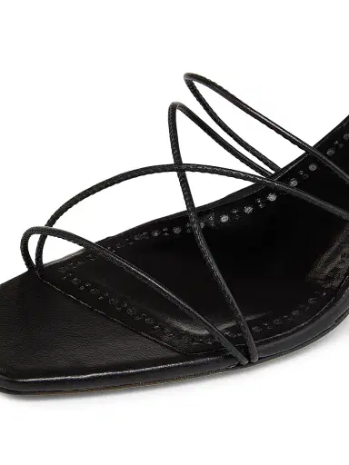 Manolo Blahnik Women's Ninfemu 50MM Leather Strappy Sandals - Black - Size 10.5 | Thumbnail 5 Manolo Blahnik Women's Ninfemu 50MM Leather Strappy Sandals - Black - Size 10.5 | Thumbnail 5