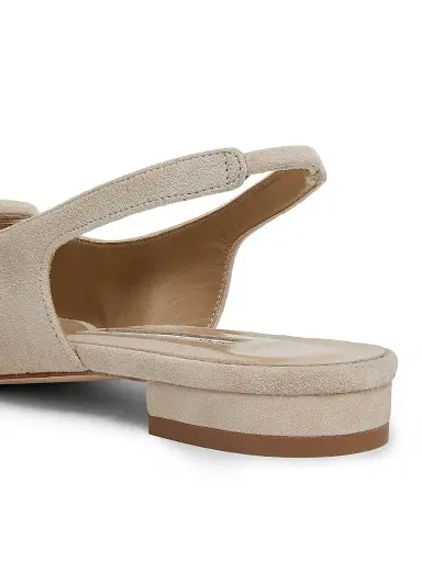 Manolo Blahnik Women's Maylura Suede Slingback Flats - Medium Beige - Size 10.5 | Thumbnail 5 Manolo Blahnik Women's Maylura Suede Slingback Flats - Medium Beige - Size 10.5 | Thumbnail 5