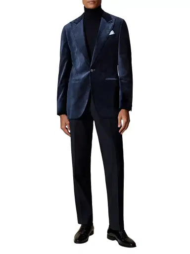 Reiss Men's Apsara Velvet Blazer | Thumbnail 2 Reiss Men's Apsara Velvet Blazer | Thumbnail 2