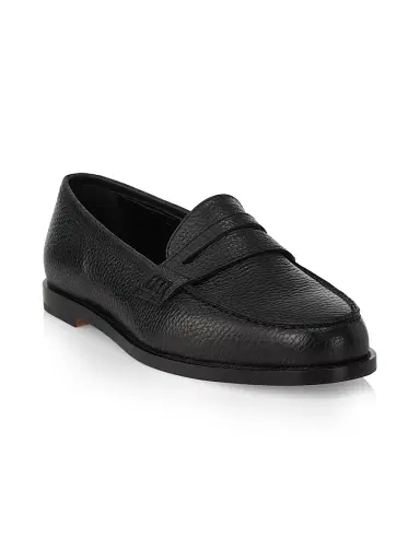 Manolo Blahnik Women's Perrita Leather Loafers - Black - Size 12 | Thumbnail 2 Manolo Blahnik Women's Perrita Leather Loafers - Black - Size 12 | Thumbnail 2