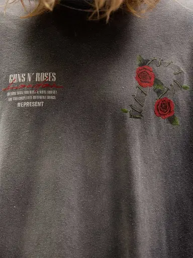 Represent Men's Guns N' Roses Tour Crewneck T-Shirt - Stained Black - Size Large | Thumbnail 8 Represent Men's Guns N' Roses Tour Crewneck T-Shirt - Stained Black - Size Large | Thumbnail 8