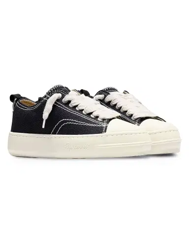 Represent Men's Canvas Platform Low-Top Sneakers - Jet Black - Size 6 | Thumbnail 2 Represent Men's Canvas Platform Low-Top Sneakers - Jet Black - Size 6 | Thumbnail 2