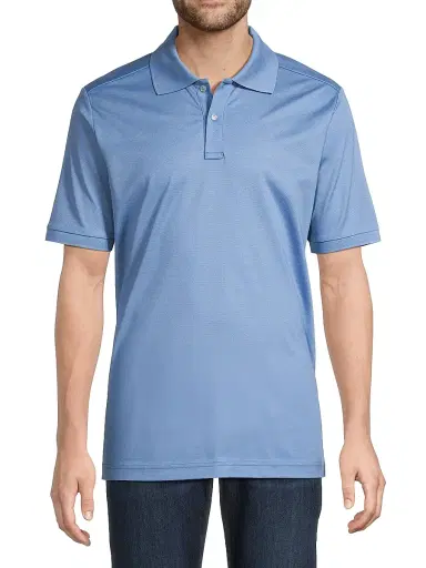 Eton Men's Cotton Piqué Polo Shirt - Blue | Thumbnail 3 Eton Men's Cotton Piqué Polo Shirt - Blue | Thumbnail 3