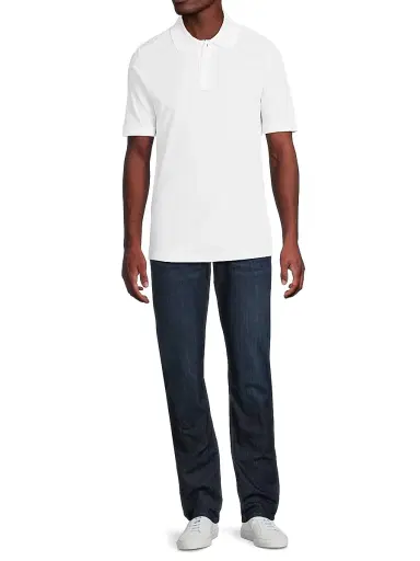 Eton Men's Cotton Piqué Polo Shirt - White | Thumbnail 2 Eton Men's Cotton Piqué Polo Shirt - White | Thumbnail 2