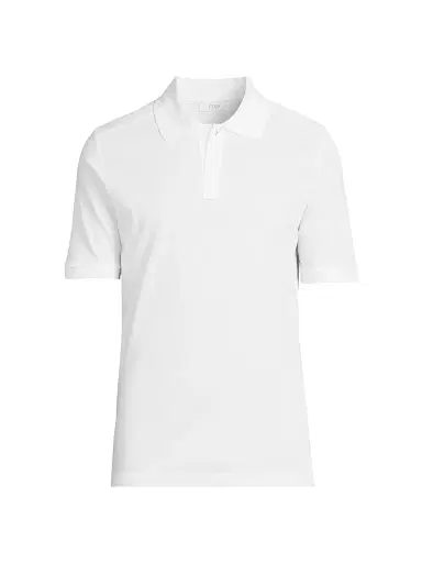 Eton Men's Cotton Piqué Polo Shirt - White | Thumbnail 1 Eton Men's Cotton Piqué Polo Shirt - White | Thumbnail 1