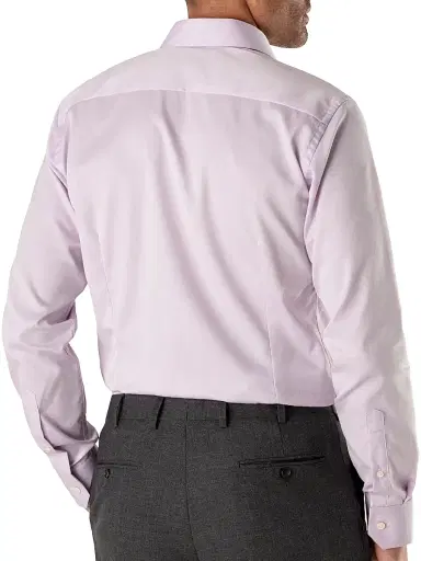 Eton Men's Slim-Fit Twill Dress Shirt - Lavendar | Thumbnail 3 Eton Men's Slim-Fit Twill Dress Shirt - Lavendar | Thumbnail 3