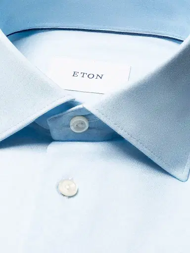 Eton Men's Slim-Fit 4Flex Stretch-Cotton Shirt - Blue | Thumbnail 7 Eton Men's Slim-Fit 4Flex Stretch-Cotton Shirt - Blue | Thumbnail 7
