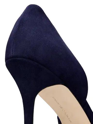 Manolo Blahnik Women's Taylernu Suede D'Orsay Pumps | Thumbnail 5 Manolo Blahnik Women's Taylernu Suede D'Orsay Pumps | Thumbnail 5