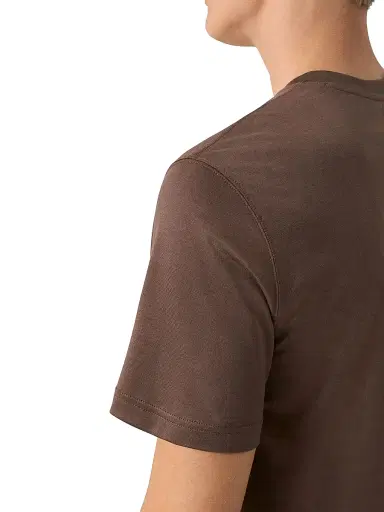 Eton Men's Cotton-Silk Crewneck T-Shirt - Brown - Size XXL | Thumbnail 5 Eton Men's Cotton-Silk Crewneck T-Shirt - Brown - Size XXL | Thumbnail 5