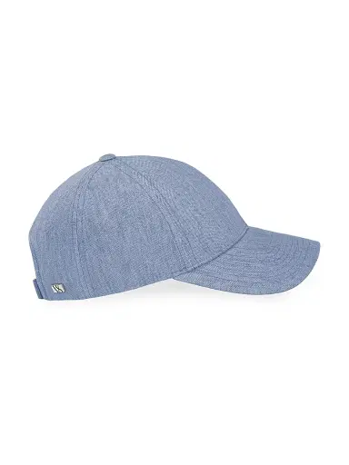 Varsity Headwear Men's Linen Baseball Hat - Azure Blue | Thumbnail 2 Varsity Headwear Men's Linen Baseball Hat - Azure Blue | Thumbnail 2