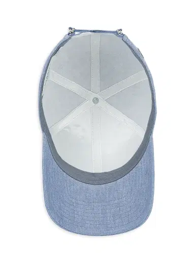 Varsity Headwear Men's Linen Baseball Hat - Azure Blue | Thumbnail 4 Varsity Headwear Men's Linen Baseball Hat - Azure Blue | Thumbnail 4