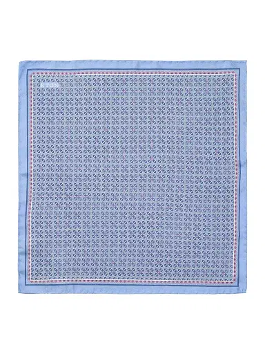 Eton Men's Micro-Geometric Print Silk Pocket Square | Thumbnail 2 Eton Men's Micro-Geometric Print Silk Pocket Square | Thumbnail 2