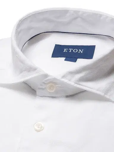 Eton Men's Contemporary-Fit Linen Shirt - White | Thumbnail 2 Eton Men's Contemporary-Fit Linen Shirt - White | Thumbnail 2
