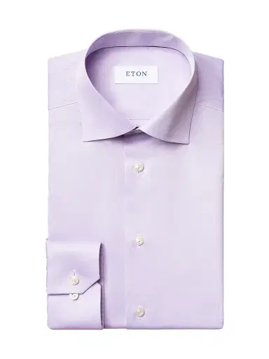 Eton Men's Contemporary-Fit Twill Dress Shirt - Purple - Size 18 | Thumbnail 1 Eton Men's Contemporary-Fit Twill Dress Shirt - Purple - Size 18 | Thumbnail 1