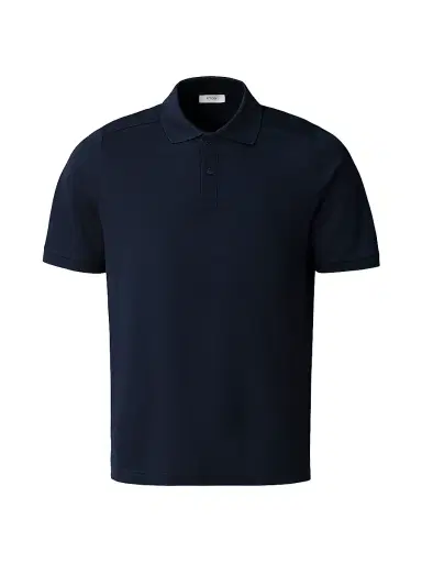 Eton Men's Cotton Piqué Polo Shirt - Navy | Thumbnail 1 Eton Men's Cotton Piqué Polo Shirt - Navy | Thumbnail 1