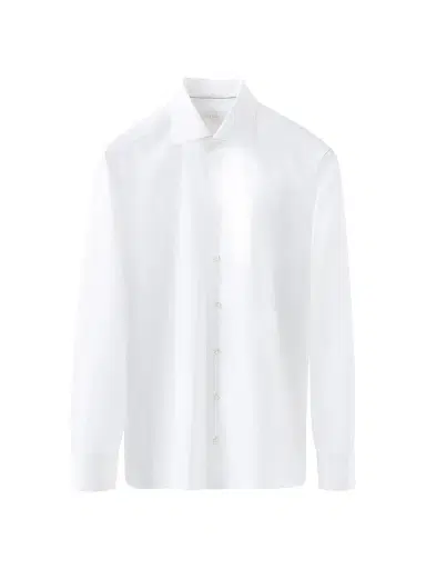 Eton Men's Slim-Fit Elevated Twill Shirt - White - Size 17.5 | Thumbnail 2 Eton Men's Slim-Fit Elevated Twill Shirt - White - Size 17.5 | Thumbnail 2