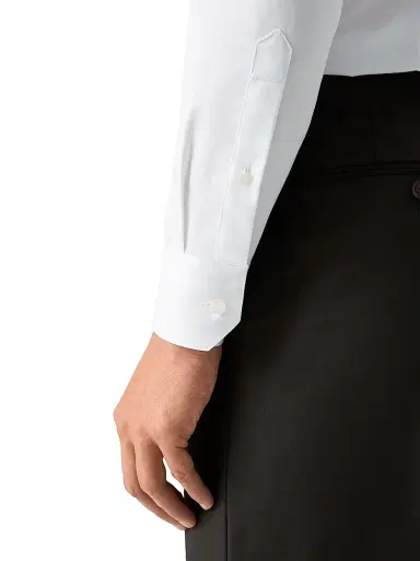 Eton Men's Slim-Fit Elevated Twill Shirt - White - Size 17.5 | Thumbnail 6 Eton Men's Slim-Fit Elevated Twill Shirt - White - Size 17.5 | Thumbnail 6