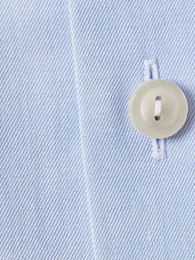 Eton Men's Cotton-Twill Slim-Fit Dress Shirt - Blue | Thumbnail 3 Eton Men's Cotton-Twill Slim-Fit Dress Shirt - Blue | Thumbnail 3