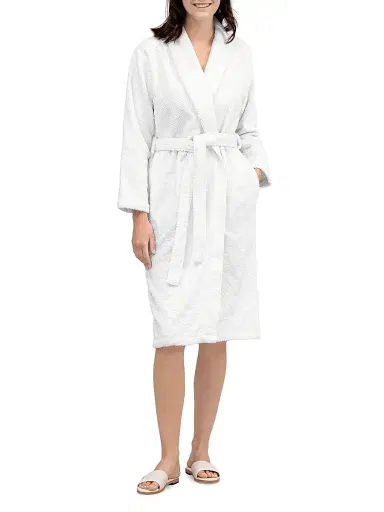 Togas Women's Michelle Cotton Bathrobe - Pale Grey - Size XL | Thumbnail 2 Togas Women's Michelle Cotton Bathrobe - Pale Grey - Size XL | Thumbnail 2