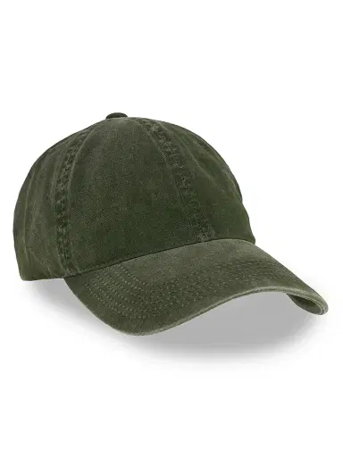 Varsity Headwear Men's Washed Cotton Baseball Cap - Green - Size Small | Thumbnail 1 Varsity Headwear Men's Washed Cotton Baseball Cap - Green - Size Small | Thumbnail 1