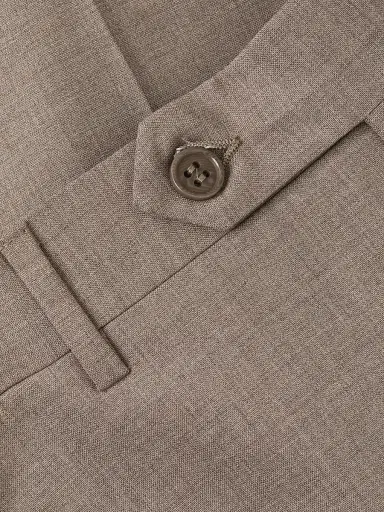 Canali Men's Stretch Wool Trousers - Light Brown - Size 32 | Thumbnail 6 Canali Men's Stretch Wool Trousers - Light Brown - Size 32 | Thumbnail 6