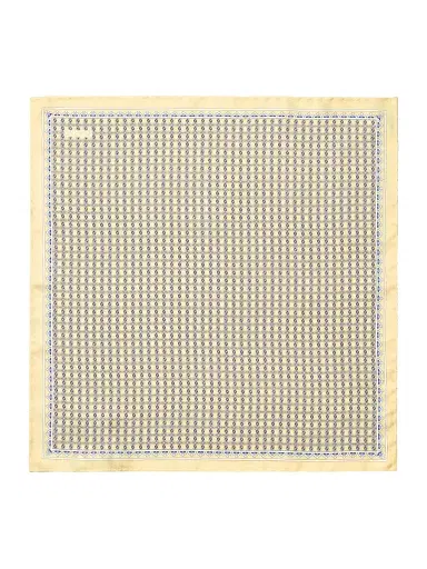 Eton Men's Micro-Geometric Print Silk Pocket Square | Thumbnail 2 Eton Men's Micro-Geometric Print Silk Pocket Square | Thumbnail 2