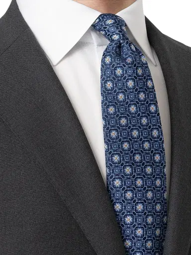 Eton Men's Medallion Silk Tie | Thumbnail 2 Eton Men's Medallion Silk Tie | Thumbnail 2