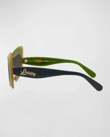 Loewe Multicolor Acetate Butterfly Sunglasses | Thumbnail 4 Loewe Multicolor Acetate Butterfly Sunglasses | Thumbnail 4