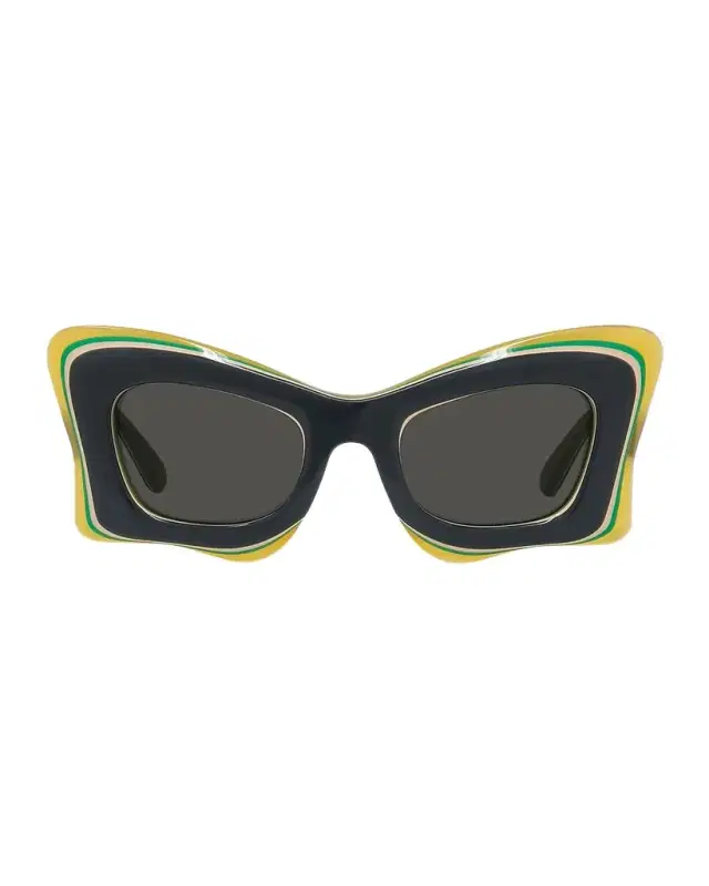 Multicolor Acetate Butterfly Sunglasses Multicolor Acetate Butterfly Sunglasses