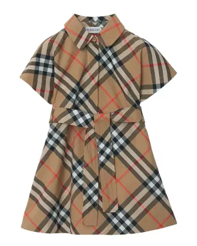 Burberry Girl's Giuletta Check-Print Shirt Dress | Thumbnail 1 Burberry Girl's Giuletta Check-Print Shirt Dress | Thumbnail 1