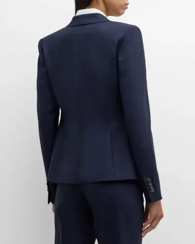 Lafayette 148 New York Pick Stitch Stretch Wool Blazer | Thumbnail 3 Lafayette 148 New York Pick Stitch Stretch Wool Blazer | Thumbnail 3