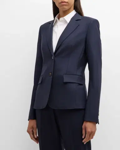 Lafayette 148 New York Pick Stitch Stretch Wool Blazer | Thumbnail 4 Lafayette 148 New York Pick Stitch Stretch Wool Blazer | Thumbnail 4