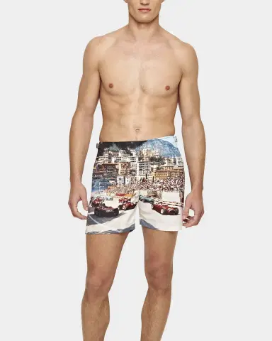 Orlebar Brown Men 's Bulldog Photographic Swim Shorts | Thumbnail 2 Orlebar Brown Men 's Bulldog Photographic Swim Shorts | Thumbnail 2