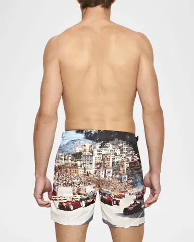 Orlebar Brown Men 's Bulldog Photographic Swim Shorts | Thumbnail 3 Orlebar Brown Men 's Bulldog Photographic Swim Shorts | Thumbnail 3