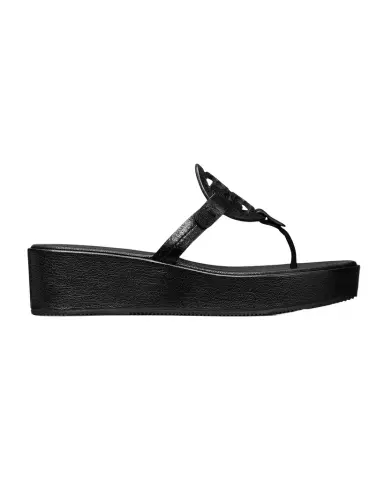 Tory Burch Miller Leather Logo Wedge Thong Sandals | Thumbnail 1 Tory Burch Miller Leather Logo Wedge Thong Sandals | Thumbnail 1