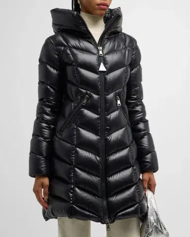 Moncler Marus Long Chevron-Quilted Jacket | Thumbnail 2 Moncler Marus Long Chevron-Quilted Jacket | Thumbnail 2