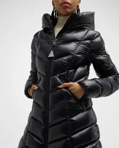 Moncler Marus Long Chevron-Quilted Jacket | Thumbnail 7 Moncler Marus Long Chevron-Quilted Jacket | Thumbnail 7