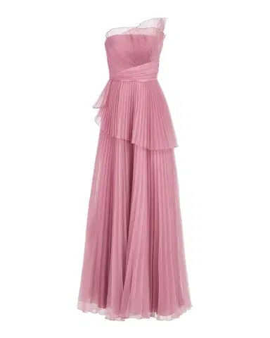 Theia Delphine Pleated Organza A-Line Gown | Thumbnail 1 Theia Delphine Pleated Organza A-Line Gown | Thumbnail 1
