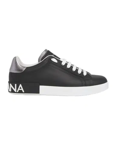 Dolce & Gabbana Men's Calfskin Portofino Low-Top Sneakers | Thumbnail 1 Dolce & Gabbana Men's Calfskin Portofino Low-Top Sneakers | Thumbnail 1