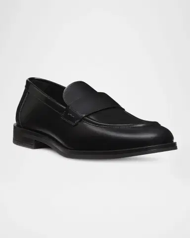 Stuart Weitzman Men's Club Brushed Leather Slip-On Loafers | Thumbnail 2 Stuart Weitzman Men's Club Brushed Leather Slip-On Loafers | Thumbnail 2