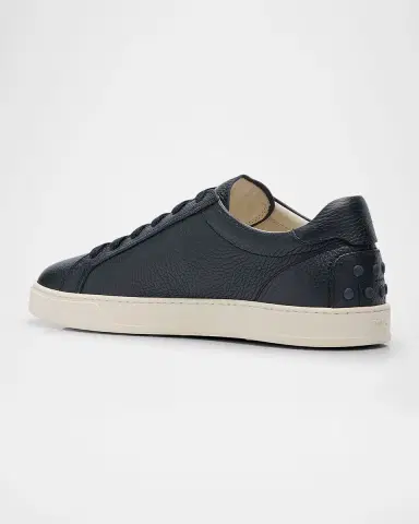 Tod's Men's Grained Leather Low-Top Sneakers | Thumbnail 3 Tod's Men's Grained Leather Low-Top Sneakers | Thumbnail 3