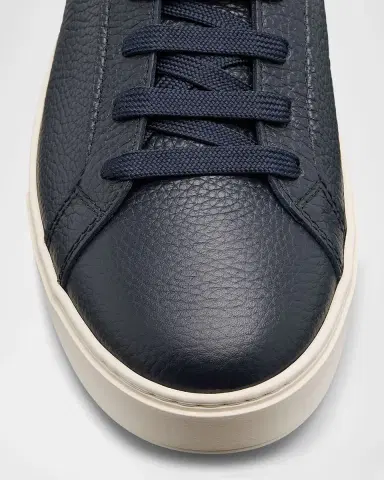 Tod's Men's Grained Leather Low-Top Sneakers | Thumbnail 5 Tod's Men's Grained Leather Low-Top Sneakers | Thumbnail 5