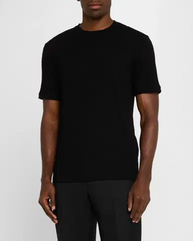 Giorgio Armani Men's Zigzag Jersey T-Shirt | Thumbnail 2 Giorgio Armani Men's Zigzag Jersey T-Shirt | Thumbnail 2