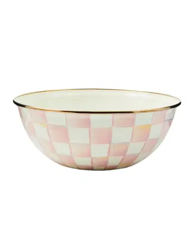 MacKenzie-Childs Rosy Check Enamel Everyday Bowl | Thumbnail 1 MacKenzie-Childs Rosy Check Enamel Everyday Bowl | Thumbnail 1