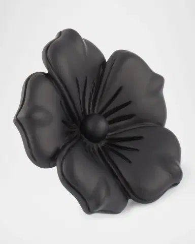 Jan Leslie Men's Matte Black Flower Lapel Pin | Thumbnail 3 Jan Leslie Men's Matte Black Flower Lapel Pin | Thumbnail 3